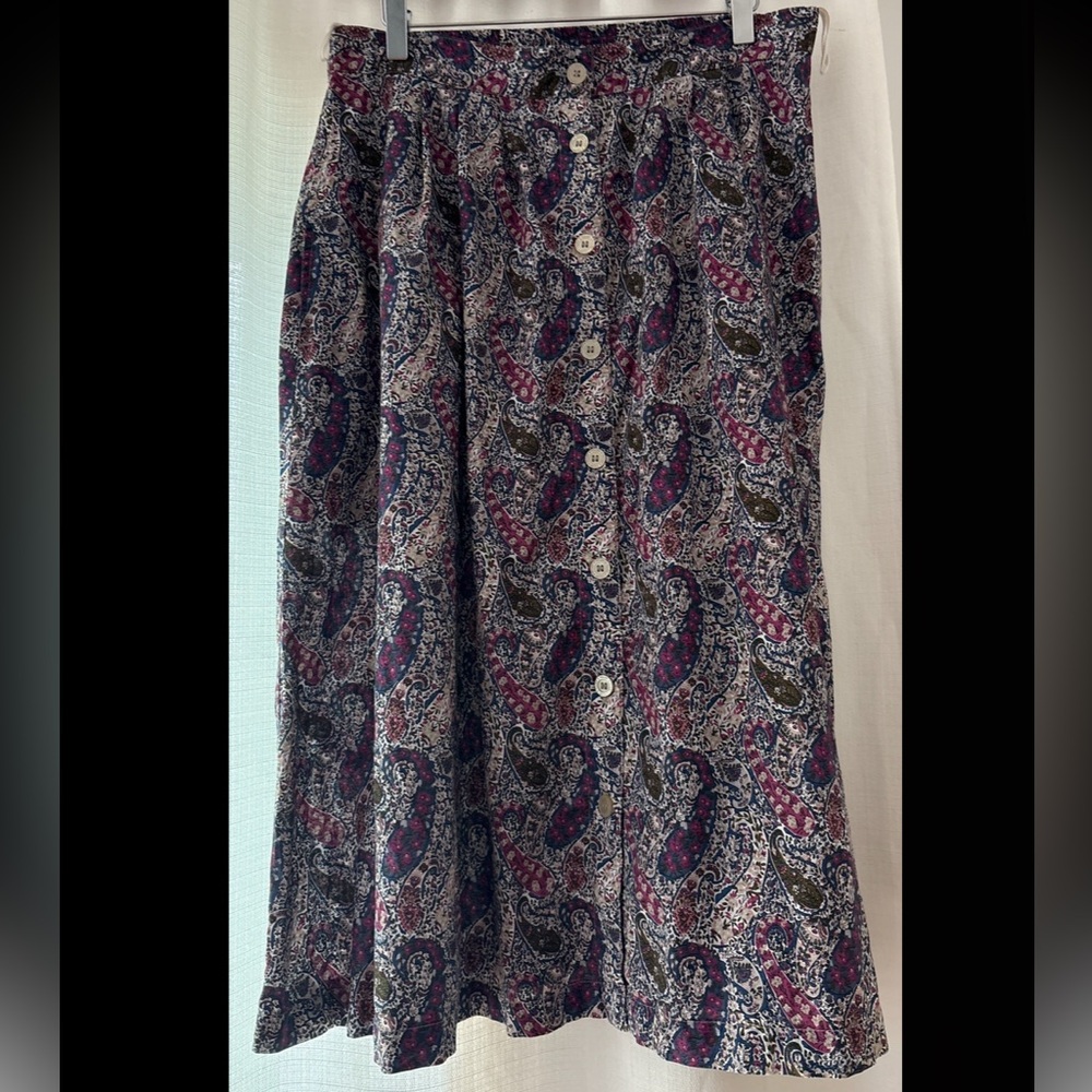 90s Tilley x Liberty of London Paisley cotton skirt